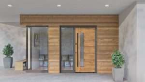 bauelemente - Haustüren von inotherm holz farbene moderne haustüre